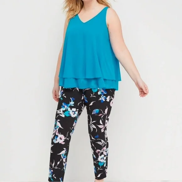 Lane Bryant Allie sexy stretch floral ankle pants
Size: 22W - Regular Inseam - Picture 2 of 8